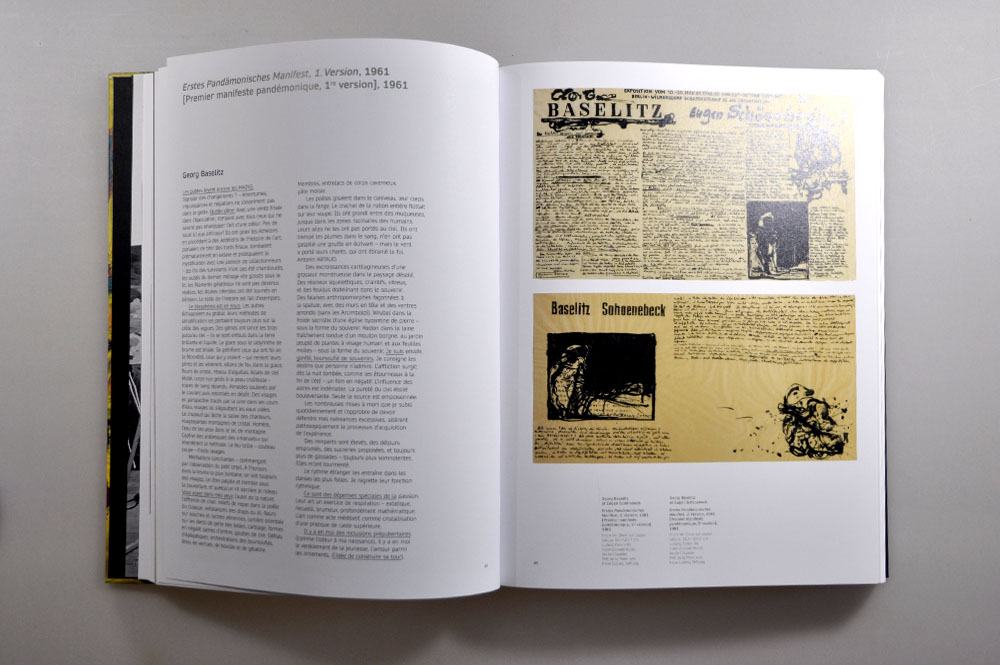 catalogue exposition baselitz - design romain hisquin