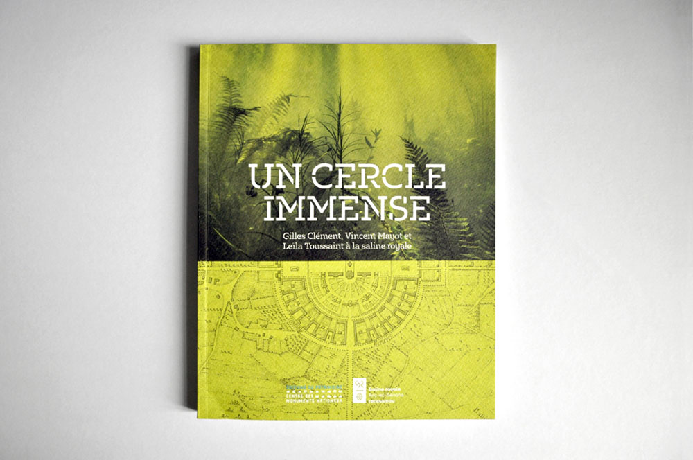 couverture livre un cercle immense - saline royale - design romain hisquin