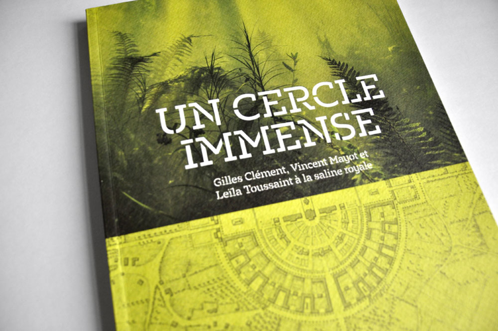 couverture livre un cercle immense - saline royale - design romain hisquin