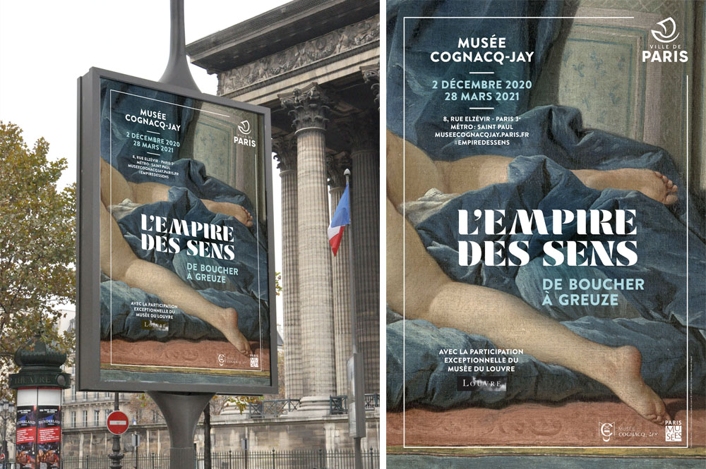 projet affiche Empire des sens - musee cognacq-jay