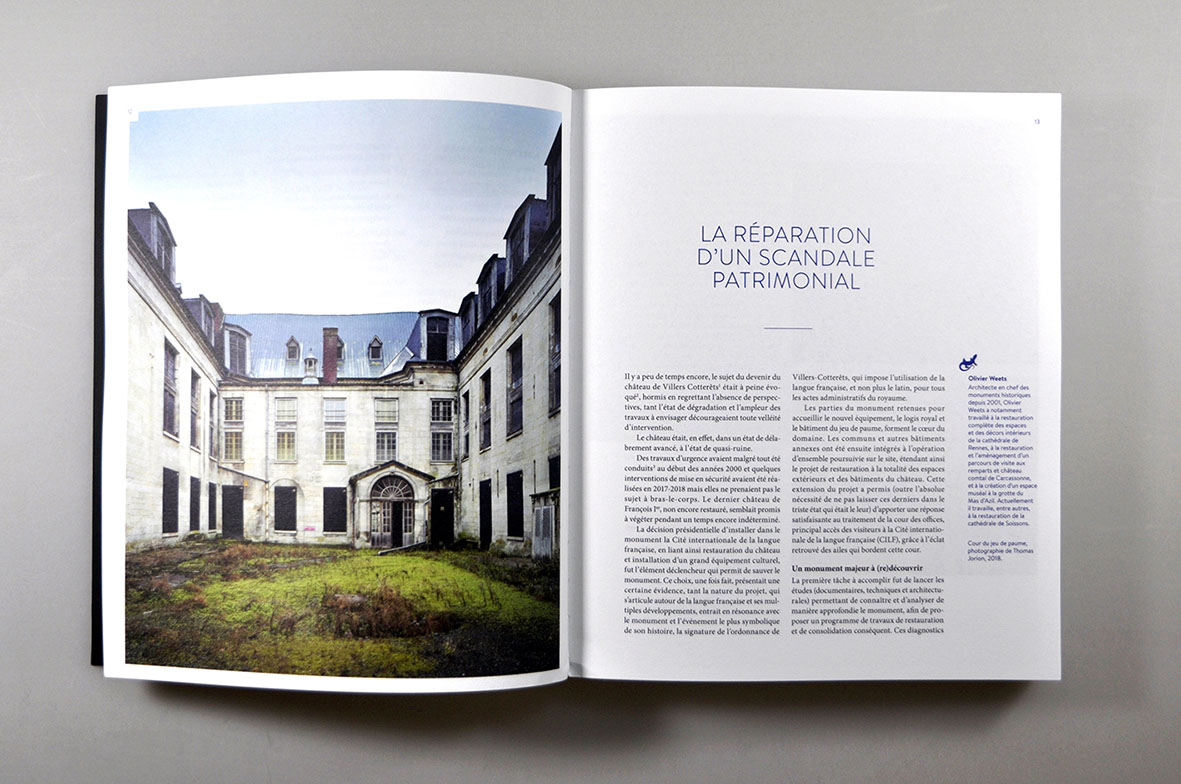 livre cite internationale langue française - design romain hisquin